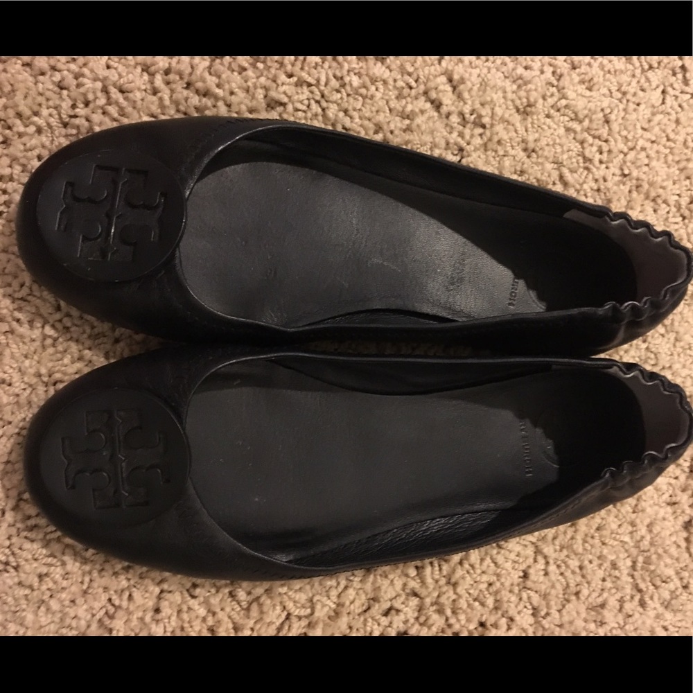 SOLD!!All black Original ToryBurch flats.SOLD!!