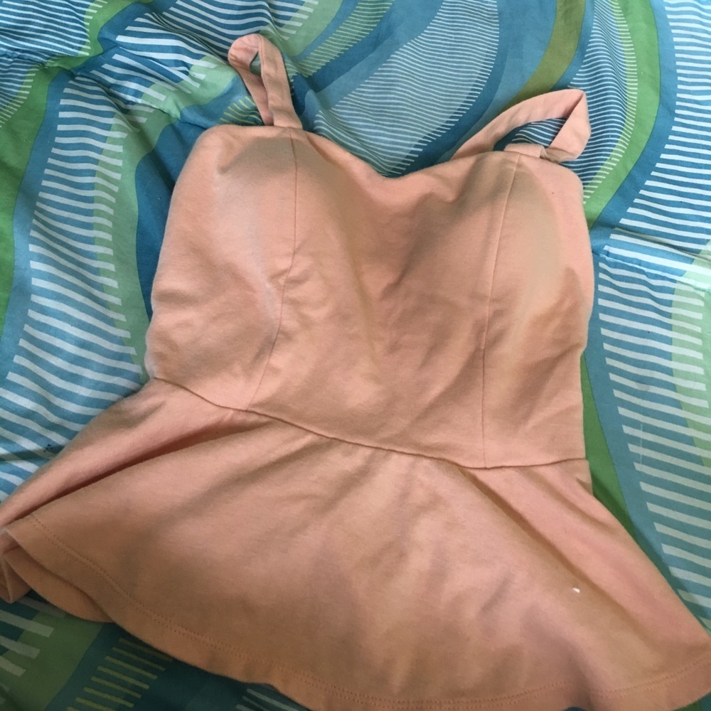 Peplum tank top