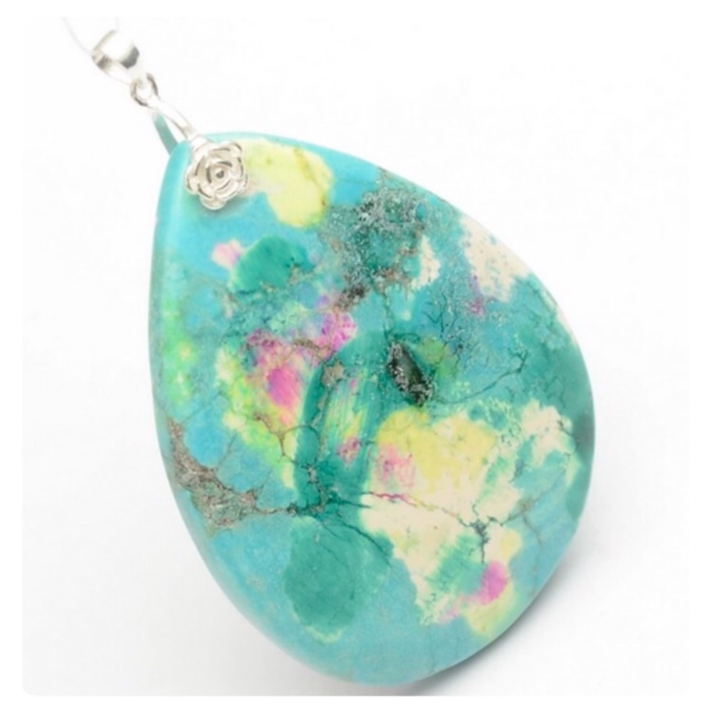 Turquoise Howlite Pendant