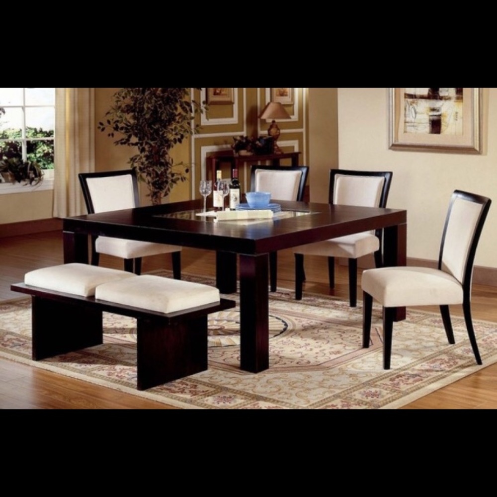 Black Ebony Wood Teppanyaki Table