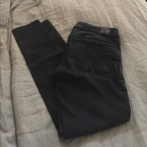American Eagle black jeggings sz 8