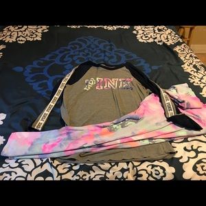 PINK ULTIMATE LEGGINGS AND SHIRT