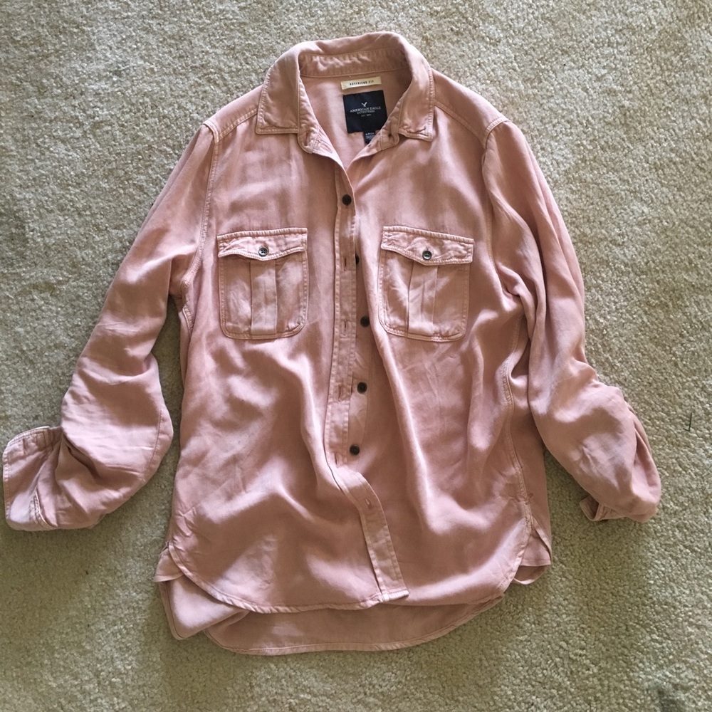 American Eagle faded button down