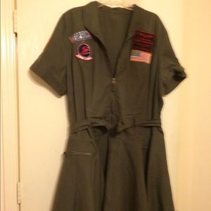 Plus Size Pilot Dress Costume