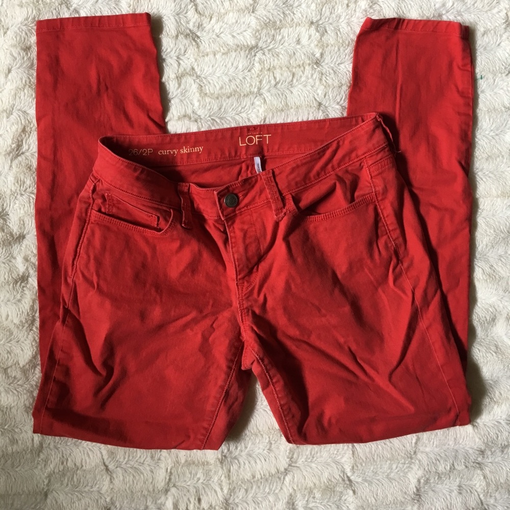 Ann Taylor LOFT red pants