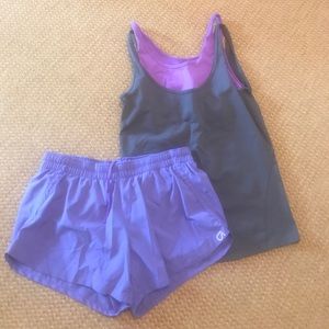 NOT AVAILABLE GAP Fit shorts/tank outfit