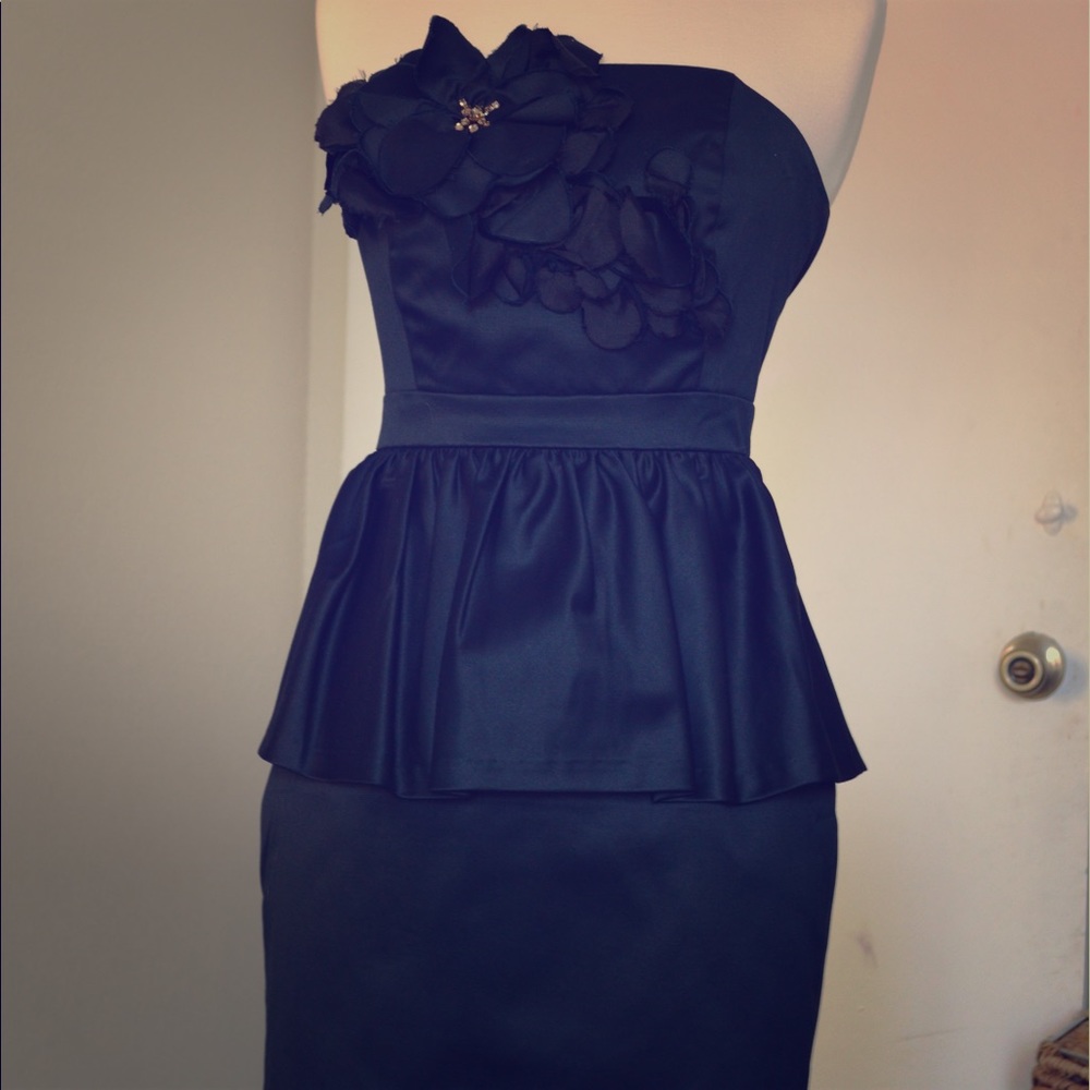 Lilly Pulitzer strapless black little dress