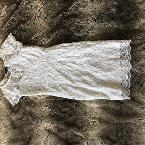 Lace White Bodycon Dress