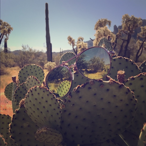 🆑Steam punk style reflective lens aviators - Picture 3 of 4