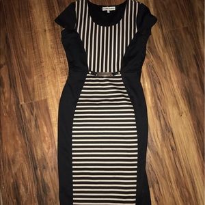 Black comfy slimming dress