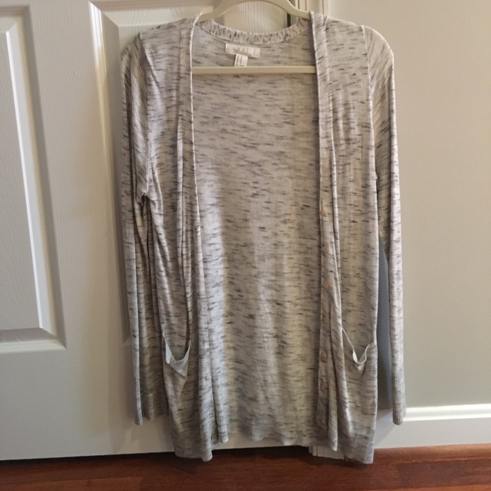 Grey cardigan