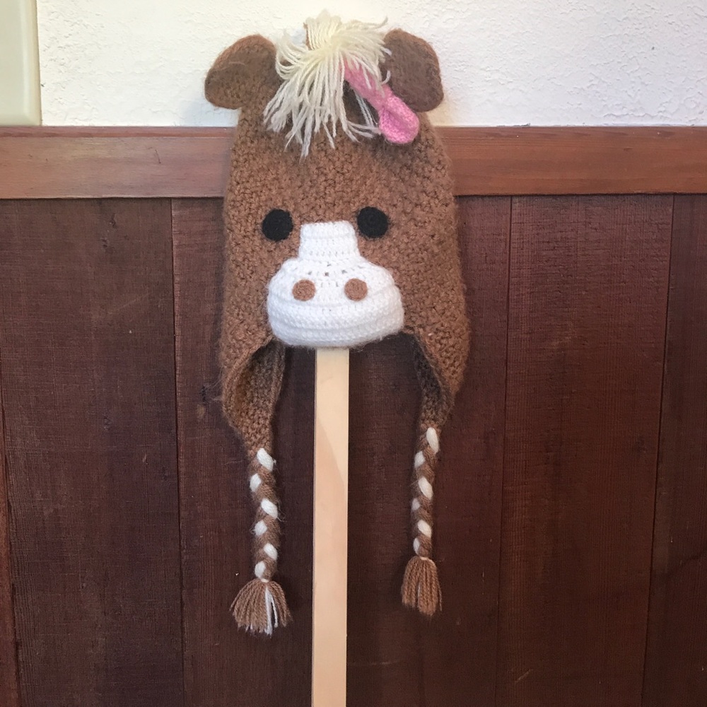 Ooak knit alpaca hat