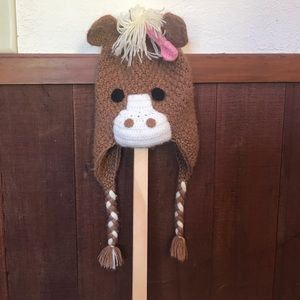 Ooak knit alpaca hat