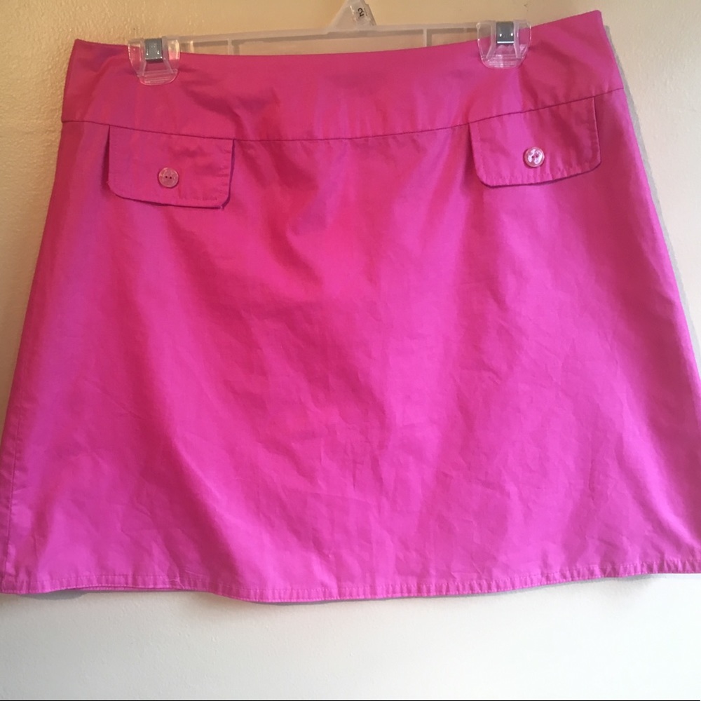 Large hot pink skirt