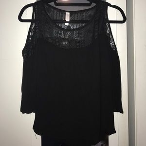 Open shoulder blouse