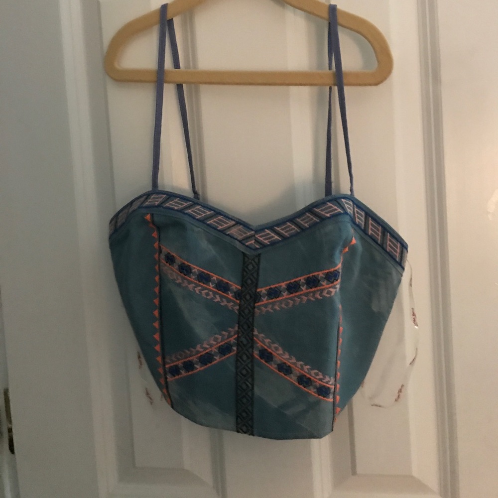 Denim crop top