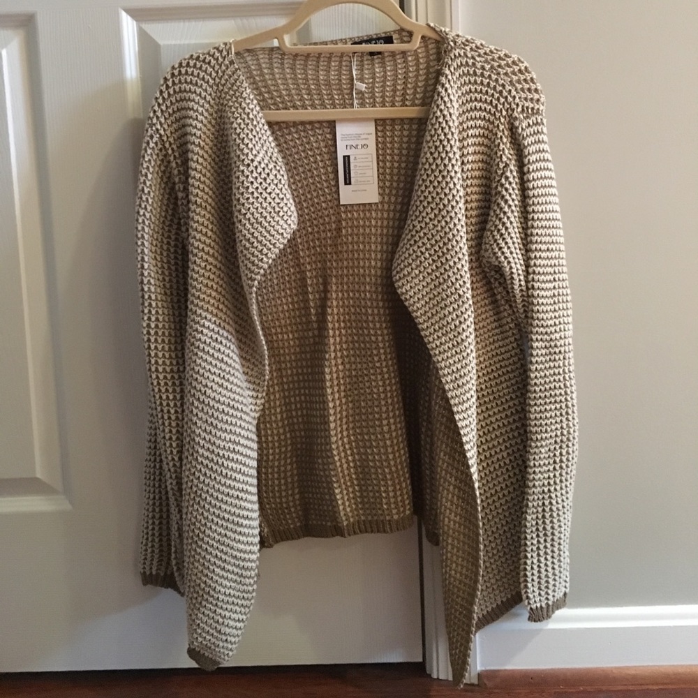 Knit camel colored cardigan