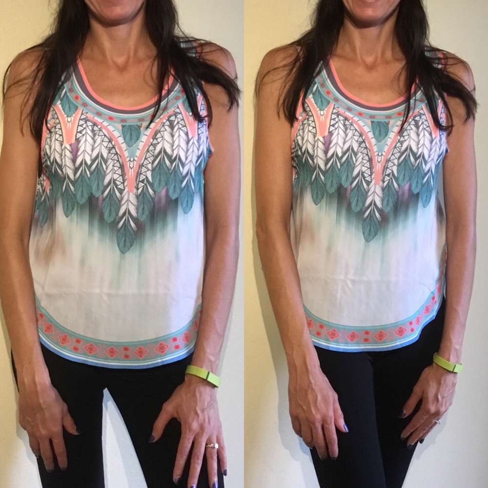 Printed Blouse  S,M - Picture 2 of 4