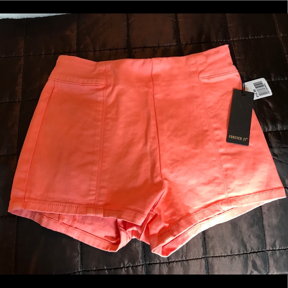Gorgeous FOREVER 21 High Waisted Coral Denim