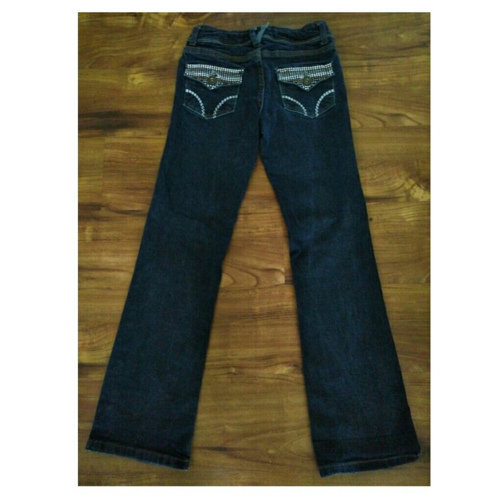 Arizona Girls Studded Boot Cut Jeans