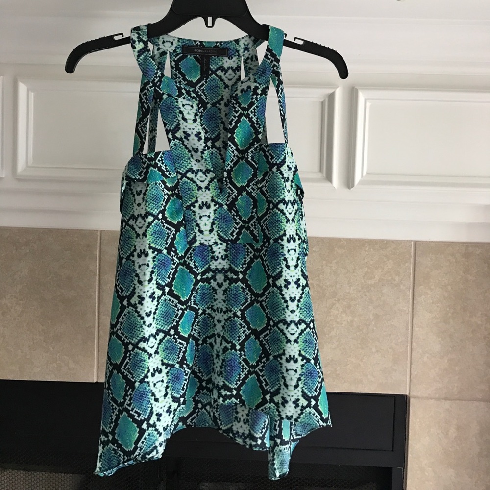 BCBGMAXAZRIA snake print tank