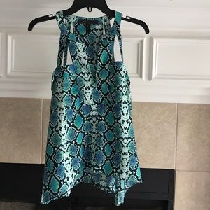 BCBGMAXAZRIA snake print tank