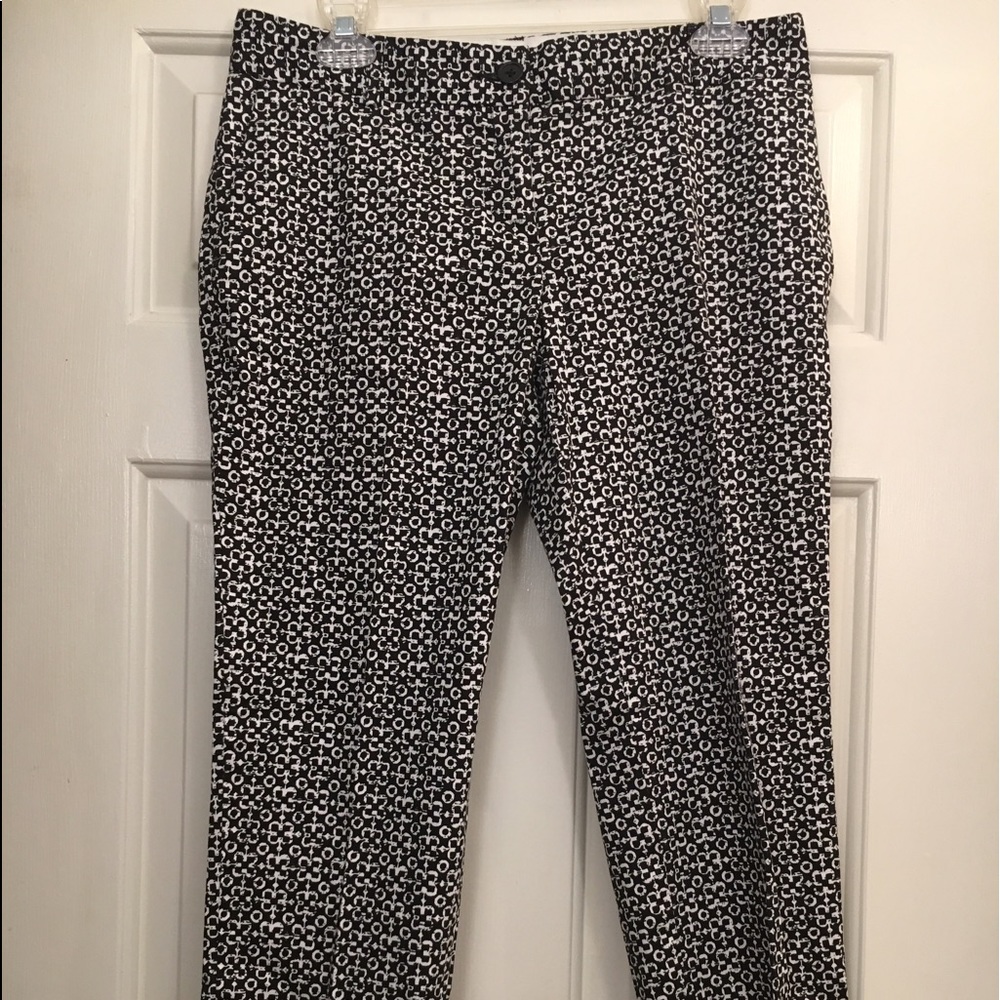 Van Heusen Crap Ankle Pattern Black Dress Pants
