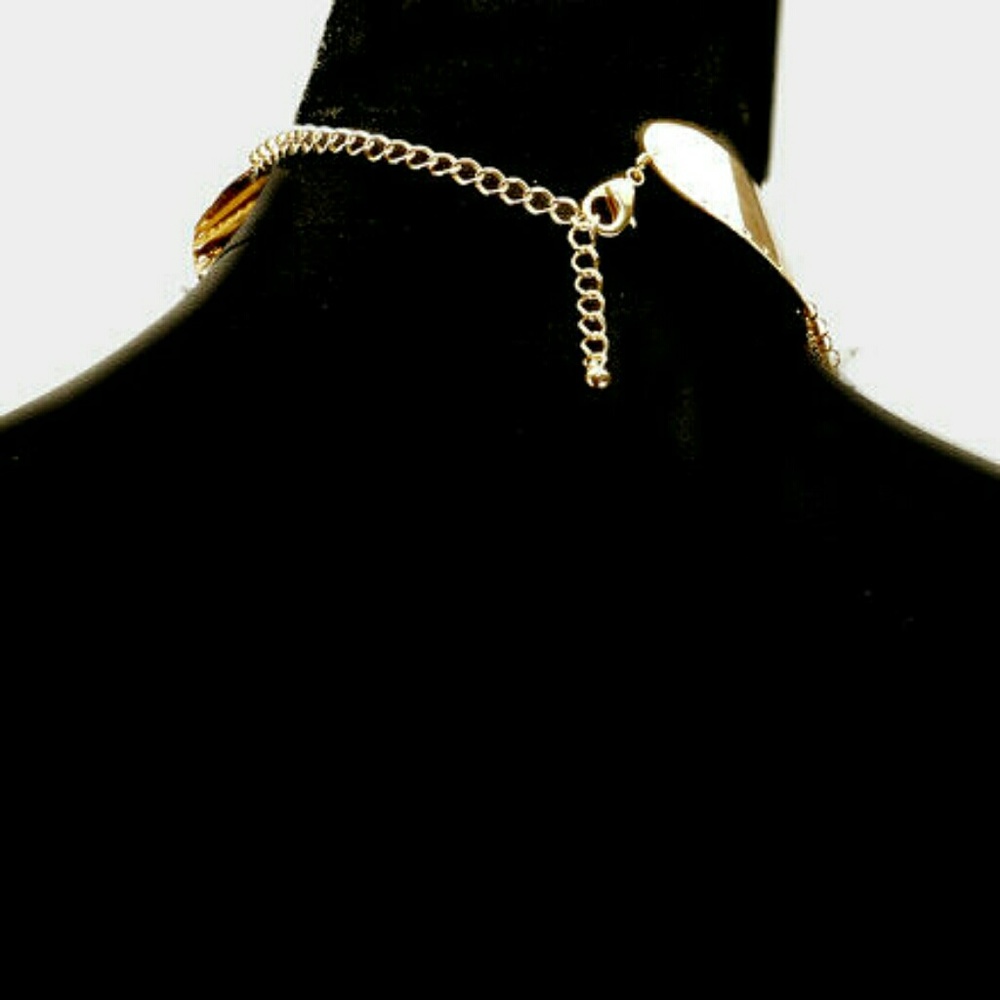 💖just in💖metal fringe ornate bib choker - Picture 3 of 3