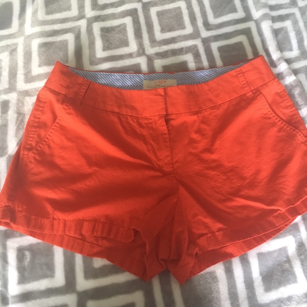 Red jcrew shorts