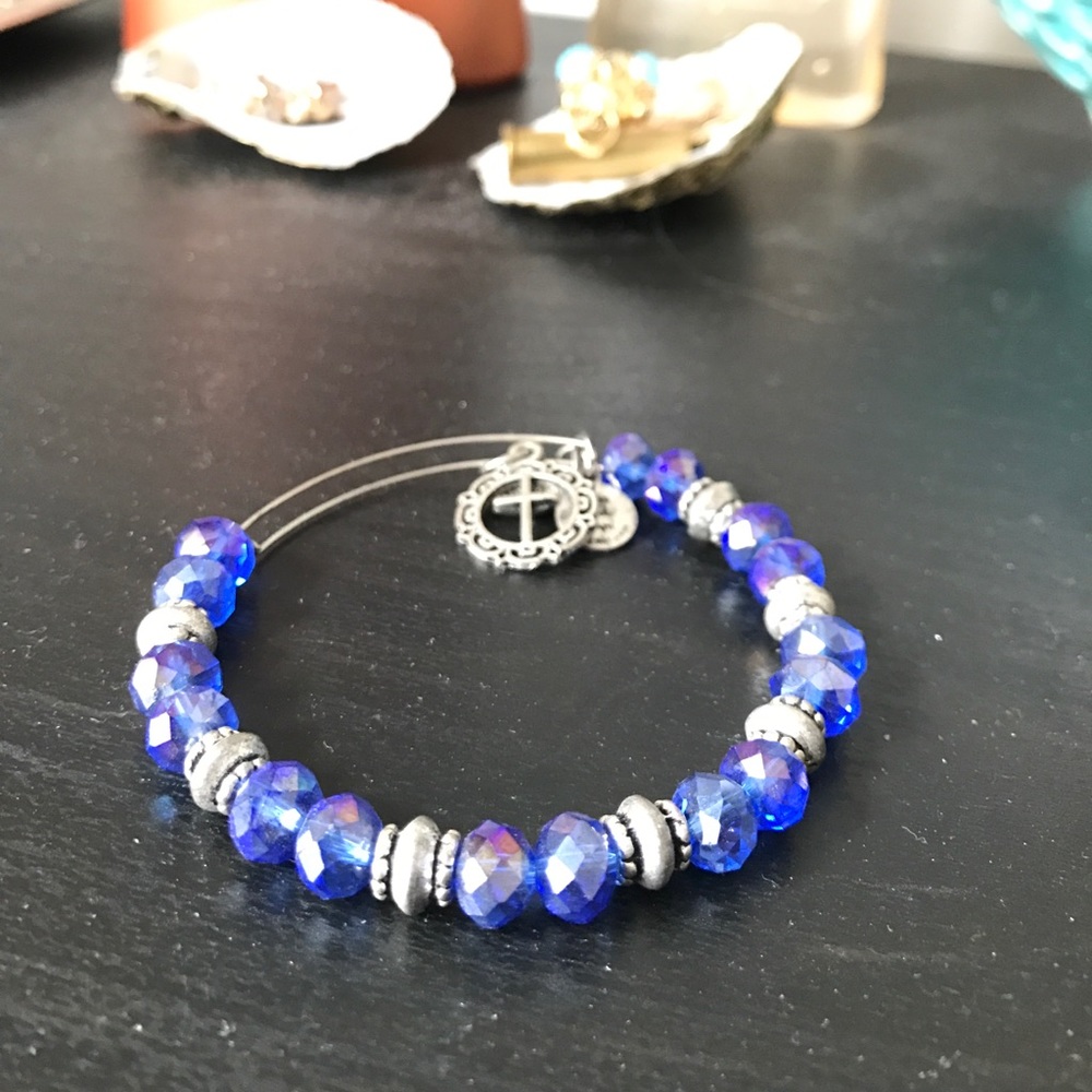 Alex and Ani beaded Bangle