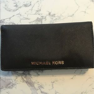 MK saffiano leather wallet