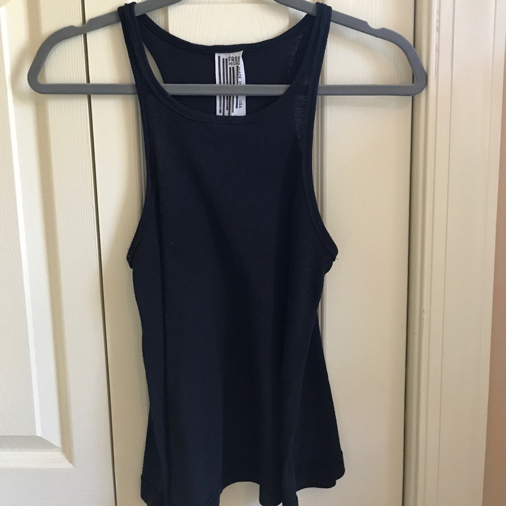 Free people black tank top