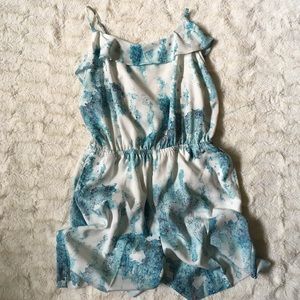 light blue romper
