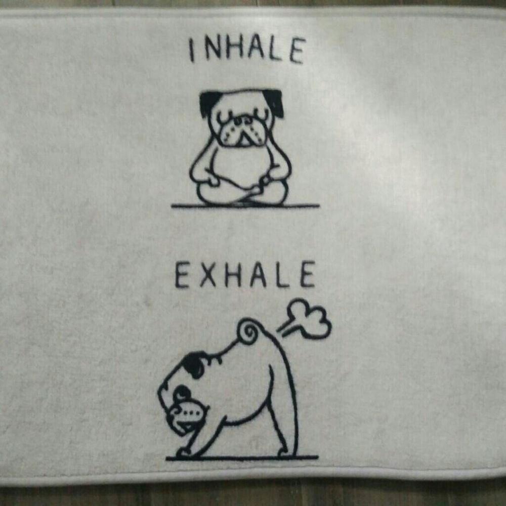 Society pug bath mat