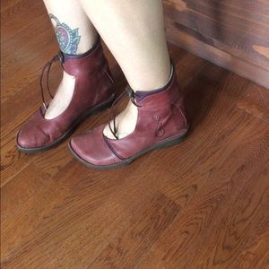 Genuine leather sandal boot