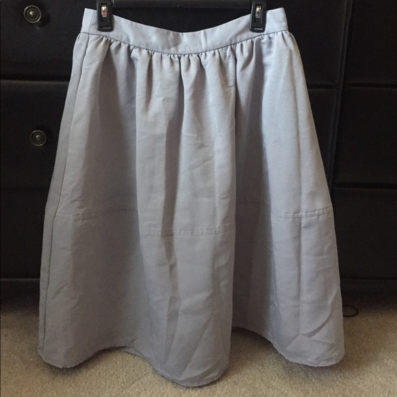 Long, light grey/blue skirt. Worn once. - Picture 1 of 4