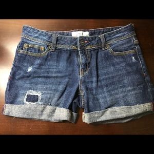 American Eagle dark denim shorts