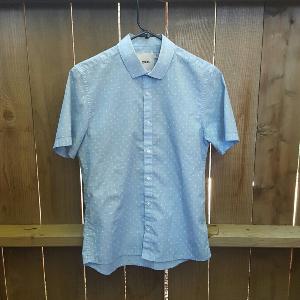ASOS men polka dot dress shirt