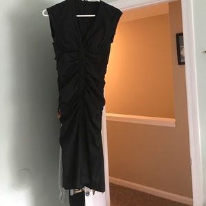 Black fitted dress with cups inside the dress