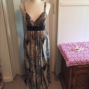Very cute and comfortable animal print Maxi dress
