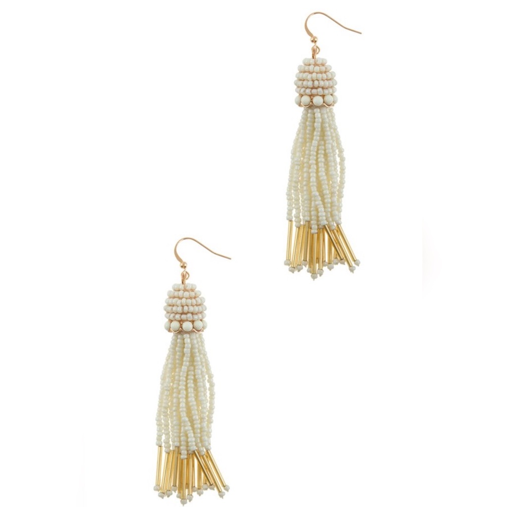  Beaded Fringe Earrings - Picture 1 of 1