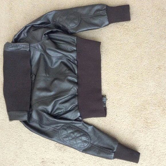 Brown Leather Jacket - Picture 3 of 3