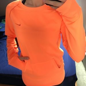 NWT Small Nike Dri-Fit Crew Neck in Orange