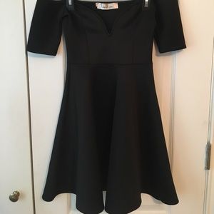 Little Black V Cut Dress
