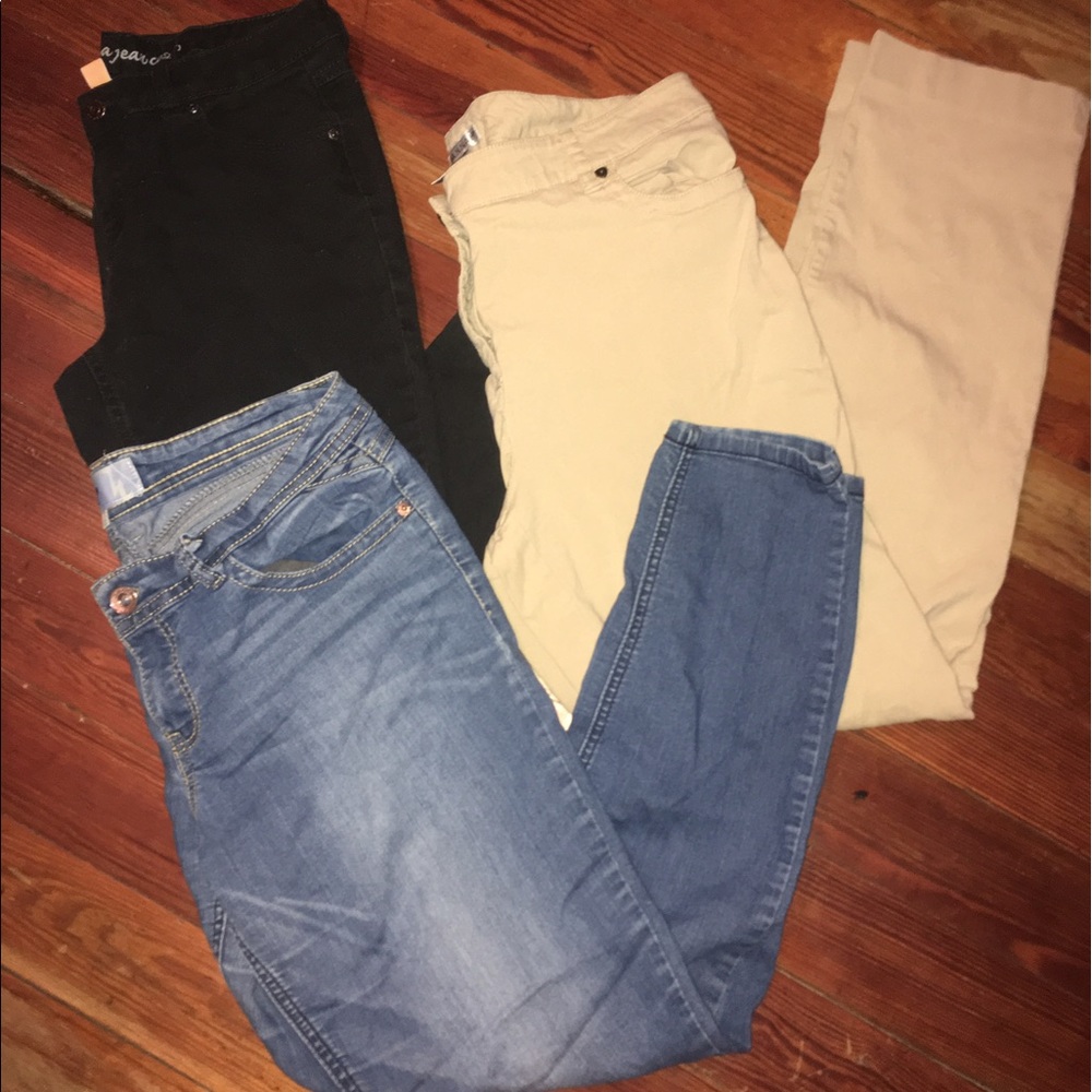 THREE PAIRS OF PANTS bundle
