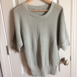 Dolman Sleeve Open Knit Sweater