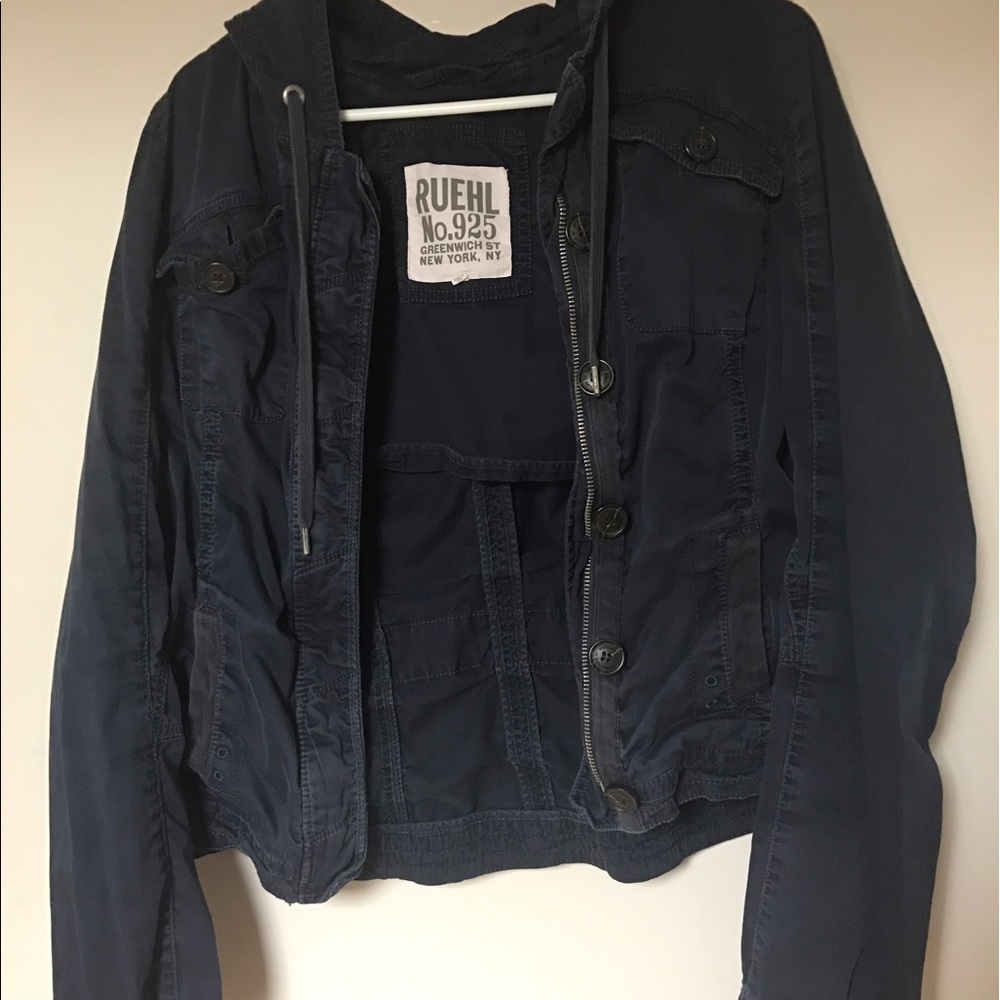 LG Women's Ruehl Navy Utility Jacket