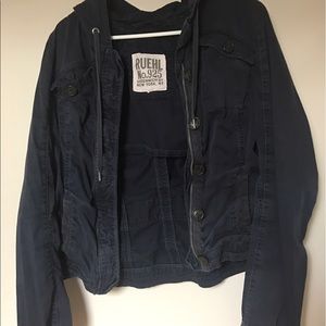 LG Women's Ruehl Navy Utility Jacket