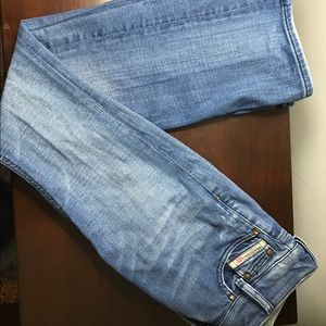 Diesel; denim boot cut jeans