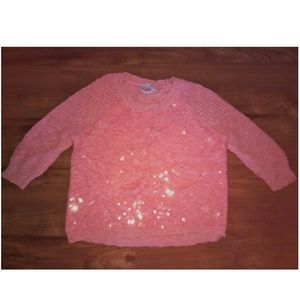 JUSTICE Girls Sequin Cropped Sweater